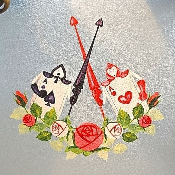 LOUNGEFLY Disney Alice In Wonderland Roses Mini Backpack - Picture 11 of 11